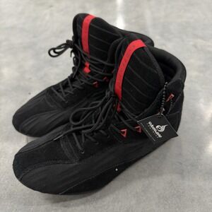 Ryderwear D-Mak Weightlifting Shoes Mens 11 Black Red Powerlifting High Top